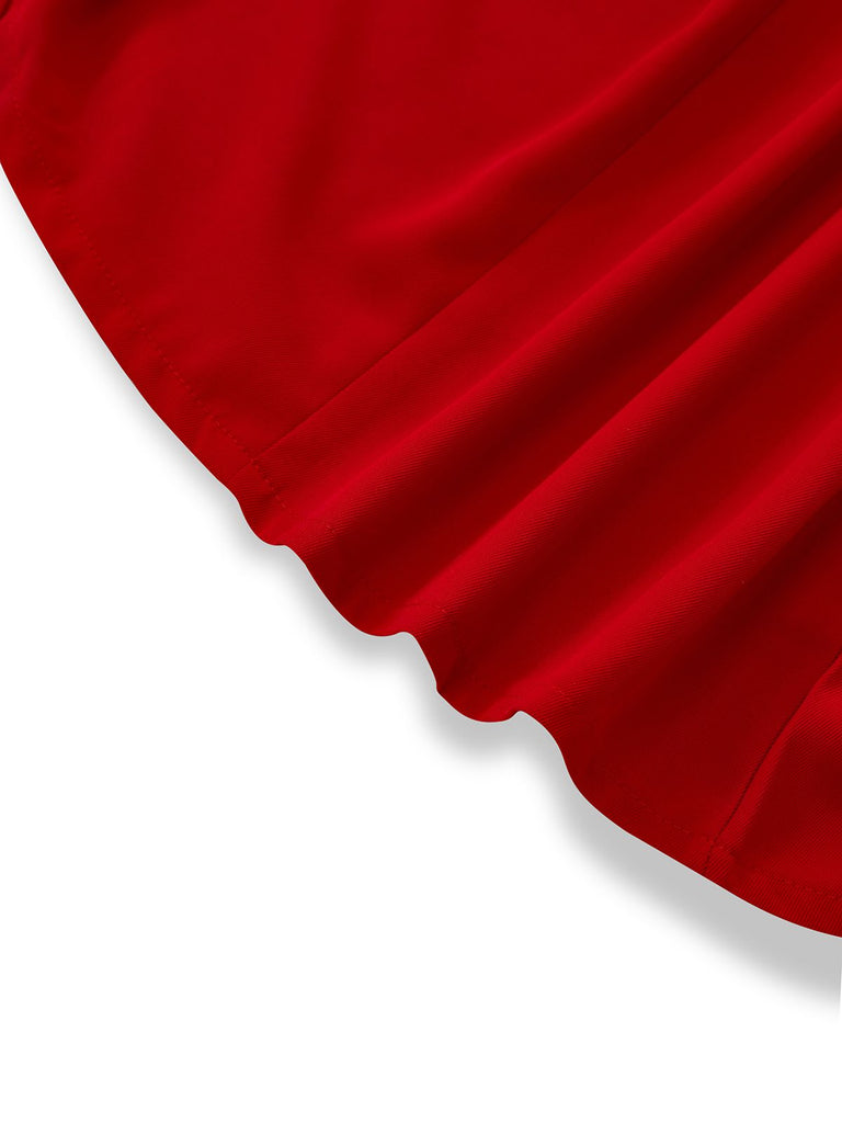 2PCS Ensemble Gilet Sans Manches Pantalon Ceinturé Années 1960