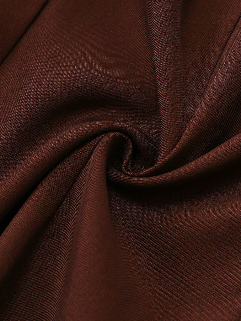Veste blazer cintrée à boutons et revers tailleur années 1950 - 5