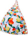 Ensemble bikini triangle blanc bretelles agrumes 1960s