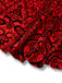 Robe et cape en velours rouge en dentelle et paillettes années 1980