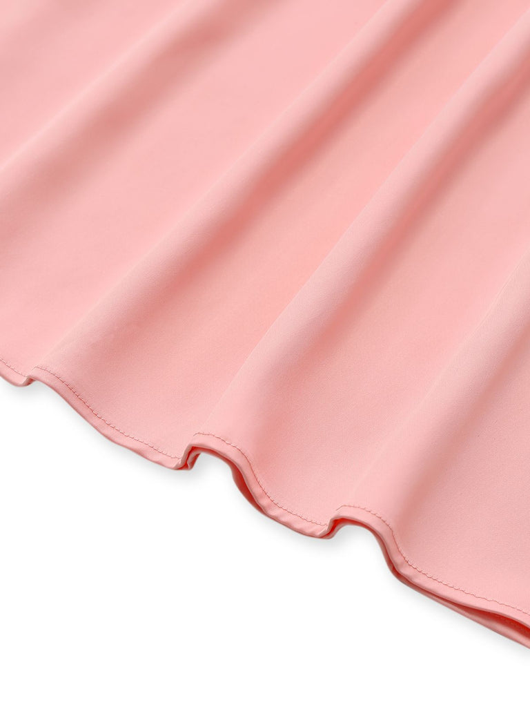 Robe nuisette ajourée à fleurs 3D unie années 1930