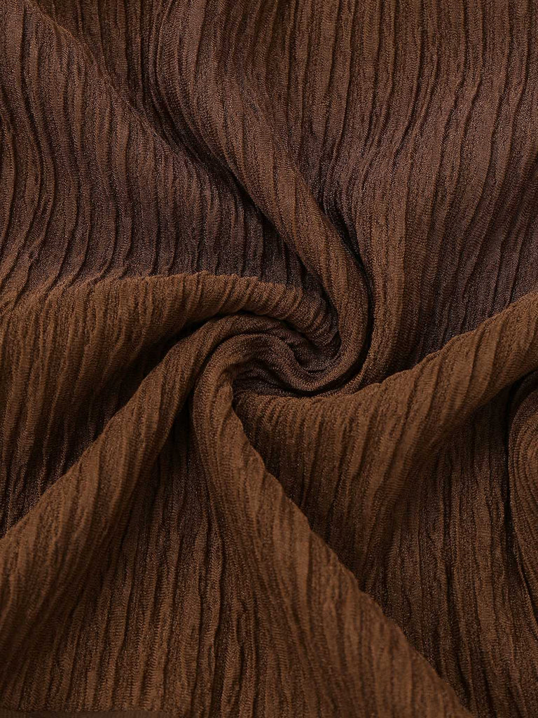 Robe sirène col en V et ourlet en résille texturée années 1930