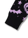 Pull en tricot noir à motif citrouille et chauve-souris d'Halloween des années 1970