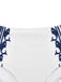Maillot de Bain blanc motif baleine style marine des années 1940