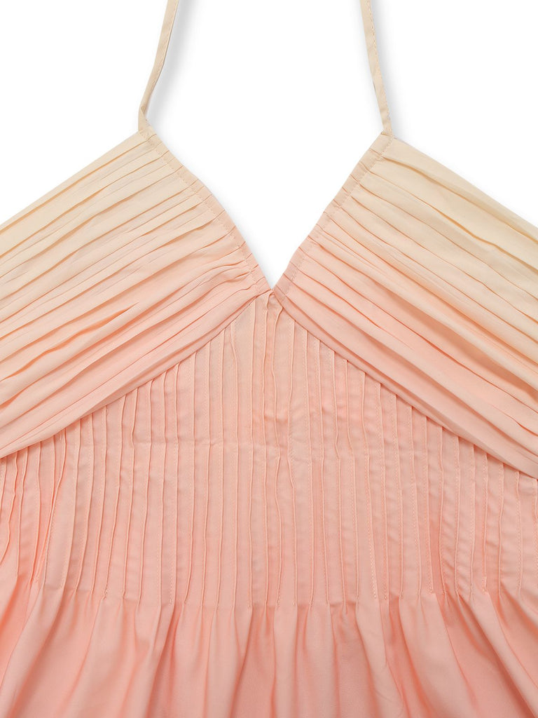 [Prévente] Robe dos nu à décolleté plongeant en V ombré années 1940
