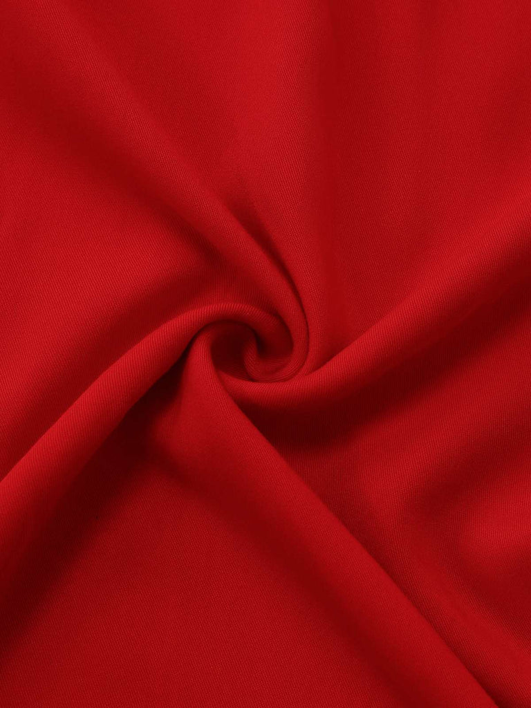 Robe Slip Sans Manches Dos Nu Taille Smockée Années 1950