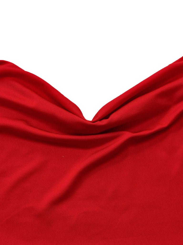 Robe De Soirée Maxi Col Bateau Dos Nu Nœud Année 1930