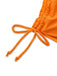 Ensemble bikini dos nu fleurs orange 1960s