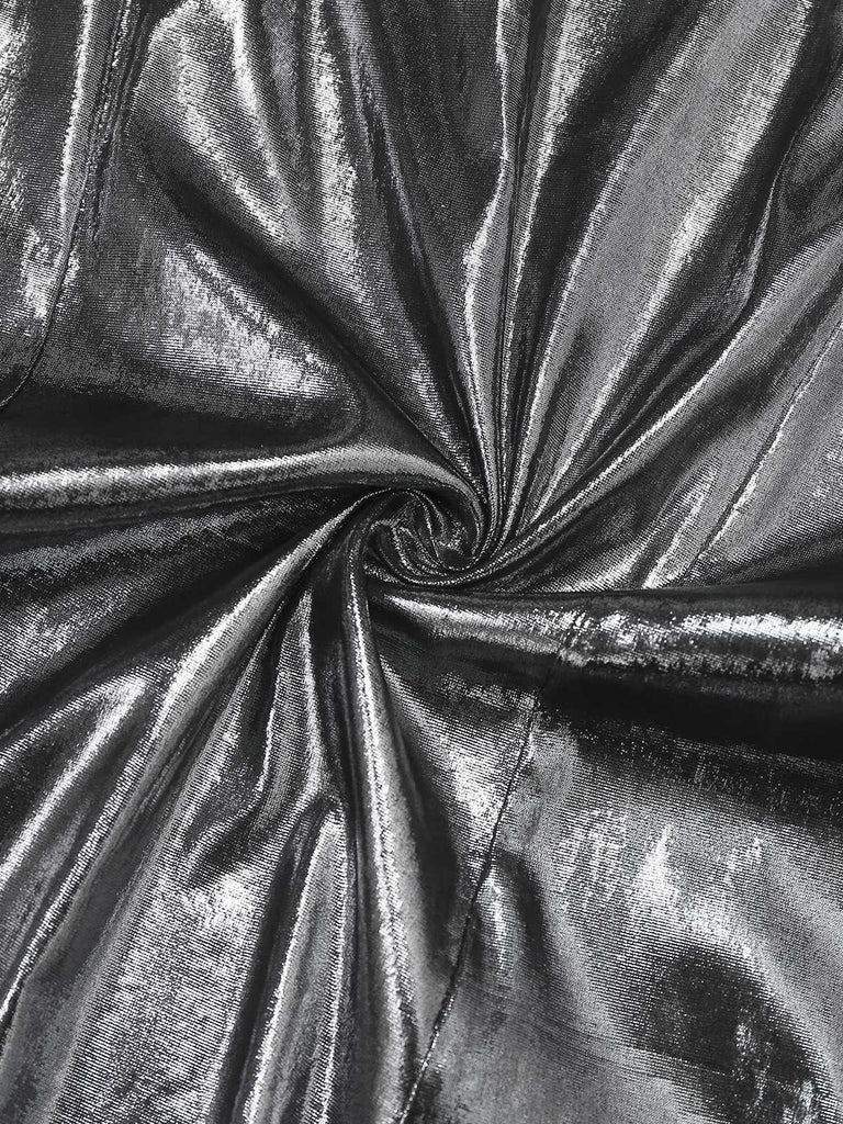 Robe sirène argentée fines bretelles années 1930