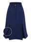 [Prévente] Jupe en jean taille haute plissée bleue 1960s