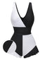 Maillot de bain volants coloré 1960s