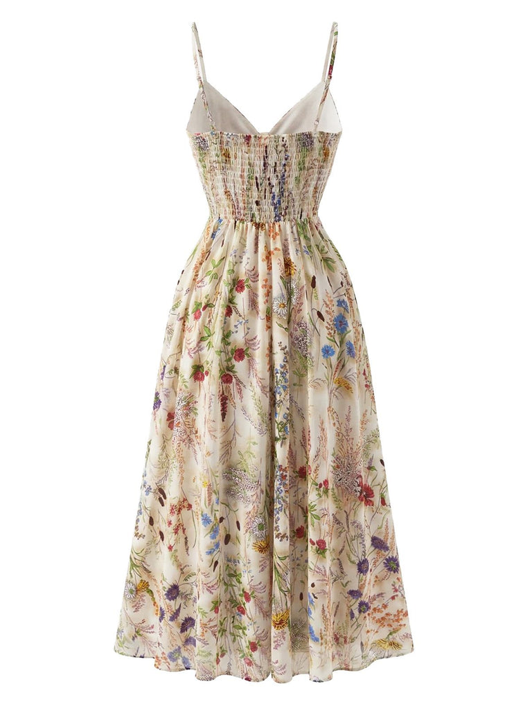 Floral dress on a white background