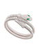 Bracelet jonc vintage en alliage avec strass et serpent