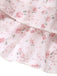 [Prévente] Ensemble Bikini en Mousseline Dos-Nu à Volants Petites Fleurs Rose Années 1950 6