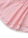 Close-up of a pink skirt with a soft texture on a light gray background