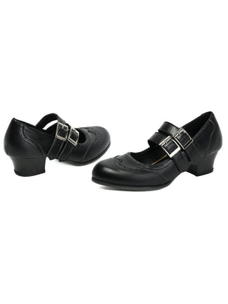 Pointu Orteil Conique Talon Escarpins Boucle Chaussures 2