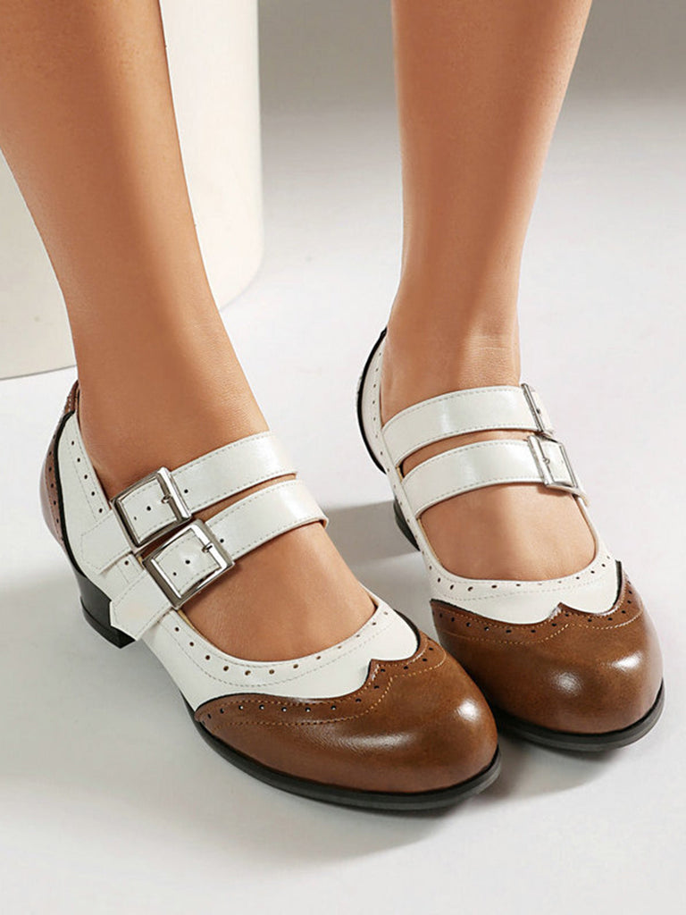 Pointu Orteil Conique Talon Escarpins Boucle Chaussures 14