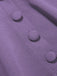 Robe à Ligne A avec Cape Uni Violet Années 50