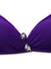 Ensemble Bikini Halter Lacé Uni Violet Années 80
