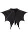 Col amovible noir gothique en forme d'ailes de chauve-souris