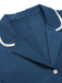 Robe à revers sans manches bleu marine des années 1960 5