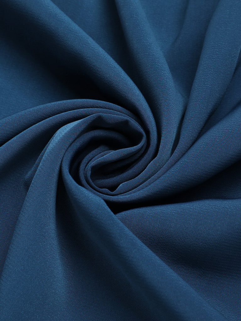 Robe à revers sans manches bleu marine des années 1960 7