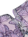 Robe sans manches papillon violette années 1930 à col en V