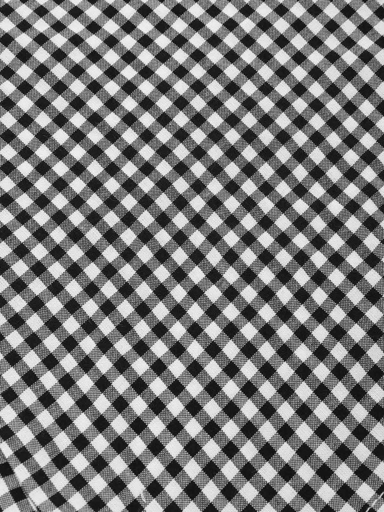 [Prévente] Combishort noire rever sans manches à carreaux des années 1950