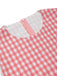 Robe patchwork en coton rose à carreaux vichy des années 1950