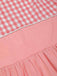 Robe patchwork en coton rose à carreaux vichy des années 1950