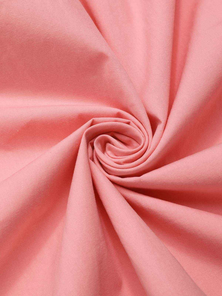 Robe patchwork en coton rose à carreaux vichy des années 1950