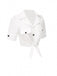 [Prévente] Chemisier blanc boutonné en pur coton des années 1960