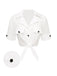 [Prévente] Chemisier blanc boutonné en pur coton des années 1960