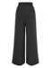 Pantalon large à rayures fines gris foncé des années 1940