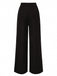 [Prévente] Pantalon droit noir à bordure contrastée des années 1950