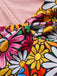 [Prévente] Robe hippie multicolore marguerites manches évasées des années 1960
