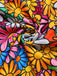 [Prévente] Robe hippie multicolore marguerites manches évasées des années 1960