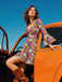 [Prévente] Robe hippie multicolore marguerites manches évasées des années 1960