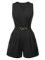 Combishort Col V et ceinture à chaîne des années 1960