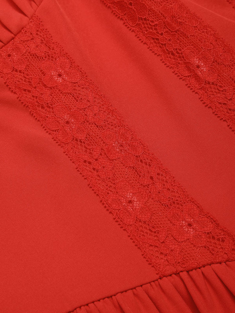 Robe corset unie à lacets des années 1950