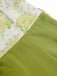 [Prévente] Combinaison à revers patchwork floral vert des années 1940