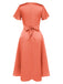 Robe en satin torsadé col V profond des années 1940