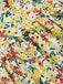 [Prévente] Robe multicolore col carré imprimé floral et ceinture années 1950
