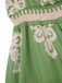 Robe bohémienne à col V motif tribal des années 1970