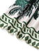 Combinaison verte licou à motif palmiers des années 1930