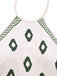 Combinaison verte licou à motif palmiers des années 1930