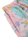 2PCS Débardeur court froncés et short imprimé floral rose années 1960
