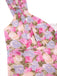 [Prévente] Robe fleurie en mousseline multicolore à volants col en cœur années 1950