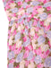[Prévente] Robe fleurie en mousseline multicolore à volants col en cœur années 1950