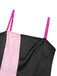 [Prévente] Robe moulante bandeau colorblock noire et rose des années 1960
